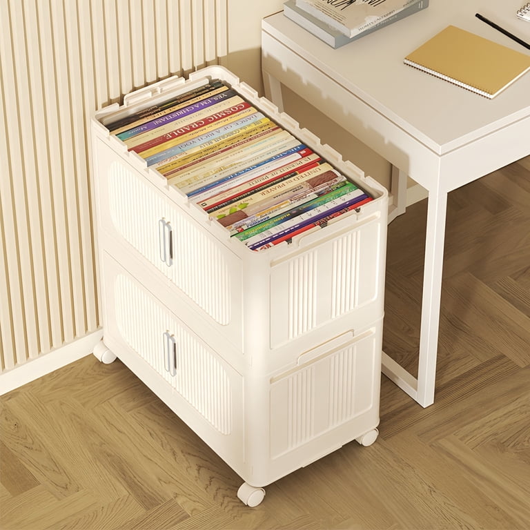 CASEMIOL 4 Tier Stackable Plastic Clothes Storage Bins with Lid