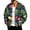 Green, variant on Christmas Corduroy Zip Up Jacket for Men Long Sleeve Stand Coller Sweatshirts Xmas Funny Print Loose Fit Overshirts with Pockets Outerwear for Daily Wear