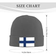 thumbnail image 2 of Beanies,Finland Flag Finnish Beanie Hat for Women Men Knit Skull Cap Winter Hat Knitted Hat Slouchy Hat Black, 2 of 7