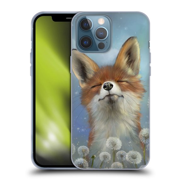 Head Case Designs Officially Licensed Ash Evans Animals Dandelion Fox Soft Gel Case Compatible with Apple iPhone 13 Pro Max