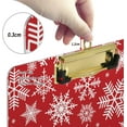 thumbnail image 4 of FMSHPON Christmas Frost Xmas Snowflake Clipboard Hardboard Wood Nursing Clip Board and Pull for Standard A4 Letter 13x9 inches, 4 of 5