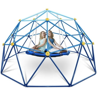 SM Kidsport 10ft Climbing Dome & Swing, Indoor/Outdoor, Rust & UV