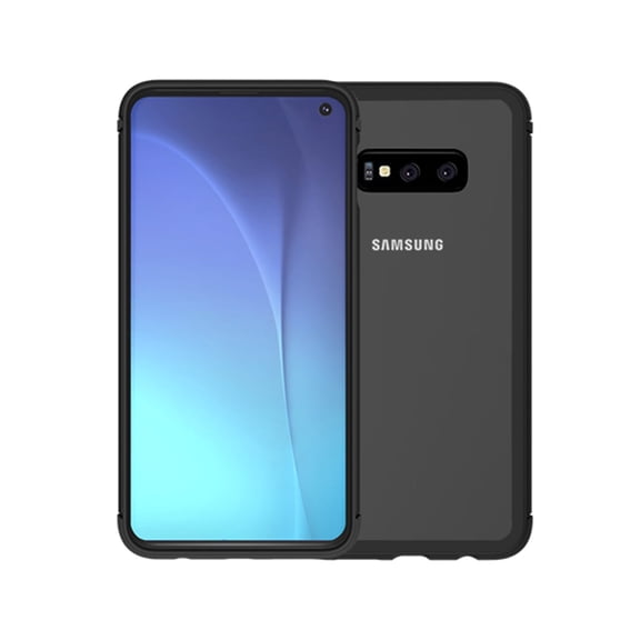 Galaxy S10 Lite Rugged Clear Case, Allytech Full-Body Hybrid Bumper Cover, Support Wireless Charging, Shockproof Case for Samsung Galaxy S10 Lite 2019, Black/Clear