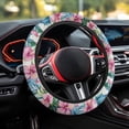 thumbnail image 3 of Uorisanigo Hibiscu 15 Inch Steering Wheel Cover for Women Modern Car Steering Wheel Protector for Winter Fluffy Car Steering Wheel Cover for Most Vehicle Replacement Car Decor Gift for Mom, 3 of 8