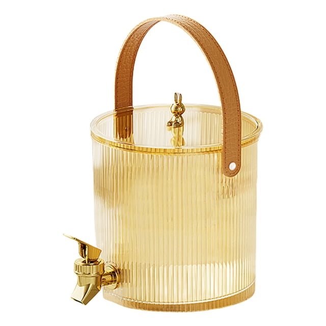 Pisexur Batería de cocina Jarra de café frío con grifo, dispensador de bebidas de gran capacidad, elegante dispensador de bebidas con grifo, jarra de agua para refrig para la cocina del hogar