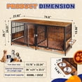 thumbnail image 3 of 75'' Dog Crate Dog Cage, 3 of 9