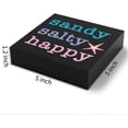 thumbnail image 2 of Zomyto 5"x5" Summer Decor Sandy Salty Happy Sign, Summer Decorations, Beach Decor Coastal Decor, Starfish Decor, 2 of 6