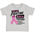 thumbnail image 3 of Inktastic We're Fighting Back Together Breast Cancer Awareness Month Boys or Girls Toddler T-Shirt, 3 of 5