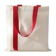 thumbnail image 2 of Canvas Tote Bag for Daily Errands, Blank Polycotton Reusable Shopping Tote for Heat Transfer Customization, Lightweight Foldable Shoulder Bag for Grocery, Books, and Casual Outings, 2 of 6