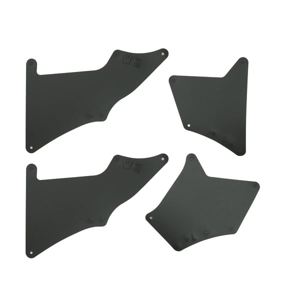 Juego de guardabarros delanteros y traseros para Toyota 4Runner con clips de retención negro 4 piezas