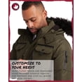 thumbnail image 4 of CANADA WEATHER GEAR Men's Parka Jacket - Heavyweight Ripstop Therma Foil Puffer Coat (M-5X), 4 of 7