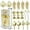 Golden, variant on GOBWCOT 15 Pieces Shatterproof Christmas Ornaments Set Candy Pine Cone Decorations Set Christmas Tree Plastic Balls for Holiday Party Decorations (Brown)