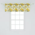 thumbnail image 2 of Ambesonne Vintage Window Valance, Narcissus Wildflowers, 54" X 18", Yellow Cream Pale Green, 2 of 3