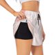 thumbnail image 1 of Balery Marble Pantalones cortos deportivos para mujer con forro y dos bolsillos, elásticos, para entrenamiento, gimnasio, yoga-X-Large, 1 of 7