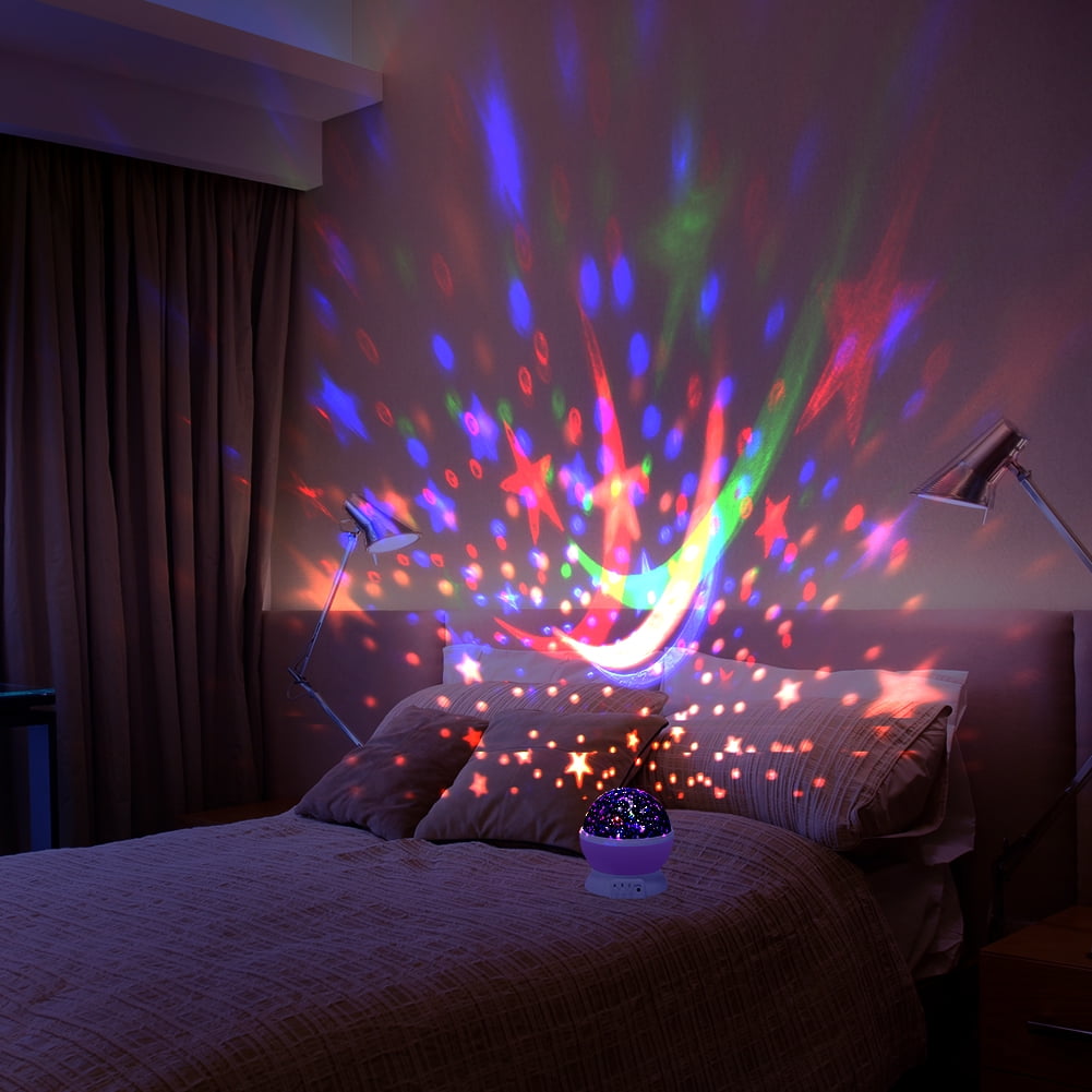 Redcolourful romantic led starry night sky projector lamp kids gift star light cosmos masterpink walmart com