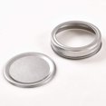 thumbnail image 3 of czcpp-24 Sets Regular Mouth Mason Jar Lids and Rings, Reuseable Metal Mason Jar Canning with Silicone Gasket Lids Fits Ball, Kerr & More Jars(24 Lids&24 Rings, 70mm/ 2.75", Silver), 3 of 4