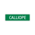 thumbnail image 1 of Calliope Girls Children Name Letter Printed Label Indoor Outdoor Wall Plaque Decoration Aluminum Sign 4"x18", 1 of 1