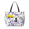 thumbnail image 1 of Easygdp Lavender Flowers Bolsa de Viaje de Playa de Gran Capacidad, Bolsa Tote Perfecta para la Playa, Escapadas de Fin de Semana y Viajes, 1 of 7