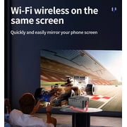 Mini Projector with WiFi , Native 1080P Projector , Projectors for Outdoor Movies Home Theater Built-in Speaker Android11 Dual WiFi6 Allwinner 1080p Compatible with iPhone/Android/PS4/Laptop