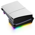 thumbnail image 1 of Horizontal Stand with RGB LED Light for P5 Slim &P5 Pro,Console Accessories with 14 Light Modes and 4-Port USB Ports, 1 of 8