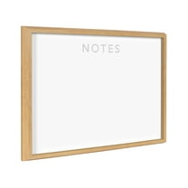 Kate and Laurel Blake Notes Framed Printed Dry-Erase Glass Wall Art by The Creative Bunch Studio, 18x24 Natural, Dry-Erase Board for Wall