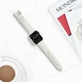 thumbnail image 4 of ZSOU PU Leather Watch Band for Apple Watch 38/40/41/42mm(Series 10) - Stone White, 4 of 4