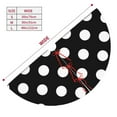 thumbnail image 3 of Yiaed Black and White Polka Dot Print Christmas Tree Skirt , Tree SkirtsTree Mat for Christmas Winter Holiday Indoor Decorations-36", 3 of 7