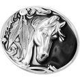 thumbnail image 2 of Moranse Religion Cross Cowboy Kneeling Prayer And Horse Design Belt Buckles, 2 of 5