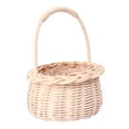 thumbnail image 1 of AMERTEER Rattan Small Flower Basket Retro Art Square Carrying Basket Beach Bag Oval Drum Rattan Bag, 1 of 22