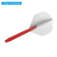thumbnail image 5 of Uxcell 53mm 2BA Thread Plastic Dart Shafts Dart Stems, Red 50 Pack, 5 of 6