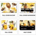 thumbnail image 4 of 4 Styles Bees Debit Card Skins Credit Card Skin Sticker Covers No Bubble Slim Small Chip Honeycomb Personalized Bank Card Protecting Decals PVC Removable Transportation Key Card 7.3x5.4Inch, 4 of 6