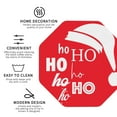 thumbnail image 3 of Vsdgher Saying Ho Ho Ho Leather Coasters for Drinks, Durable Drink Coasters 4 Set for Tabletop Protection, Luxurious Home Décor and Housewarming Gift-Octagon, 3 of 6