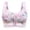 Pink, variant on Samickarr Minimizer Front Closure Bras For Women Full Coverage Women'S Adjustable Zero-Pressure Enjoy Summer Front Zipper Wireless Flower Bra