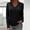 Black, variant on Fashion Women's V Collar Lattice Printing Long Sleeves Bandage Tops Blouse Tops Long Sleeve for Women Beaded Turtleneck Women Summer T Shirts Long Sleeve Layering Tops for Women Long Sleeve T Shirt
