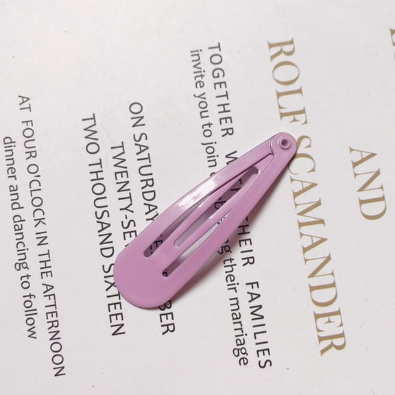 Raindrops Metal Hair Clips 50Pcs for Girls Toddlers Snap Barrettes Random Color