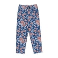 thumbnail image 4 of Goofa Rose Flowers Printed Soft Pajama Pants for Women, Wide Leg Comfy Casual Lounge Yoga Pants-, 4 of 9