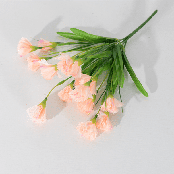 Xiao Hua flores artificiales de clavel, flores falsas, flores artificiales para decoración de bodas