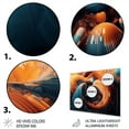 thumbnail image 3 of Designart "Artistic Fluidity Liquid Expression III" Abstract Liquid Ink Metal Wall Decor, 3 of 5