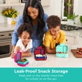 thumbnail image 3 of Bentgo Kids Snack - 2 Compartment Leak-Proof Bento Box Container for Snacks and Small Meals, Easy-Open Latch, Dishwasher Safe, BPA-Free for School, Daycare, & Sports - Ideal for Ages 3+ (Aqua), 3 of 9