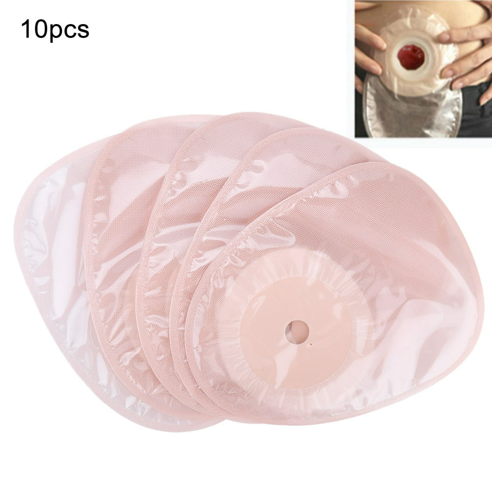 FAGINEY Ostomy Supplies,10pcs/Pack One-piece System Ostomy Bag Medicals ...