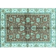 thumbnail image 1 of Ahgly Company Indoor Rectangle Oriental Light Blue Traditional Area Rugs, 2' x 4', 1 of 4