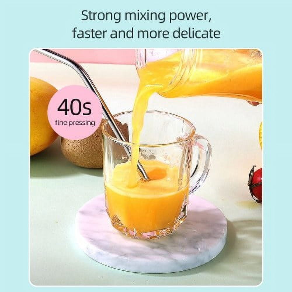 Portable Electric Blender Single Serve Fruit Juicer Mixer Cup with 4000mAh USB Rechargeable Battery for Shakes and Smoothies
