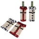 thumbnail image 5 of Funda para botella de vino Jadeshay 2 piezas de tela navideña Decoración de mesa navideña, 5 of 12