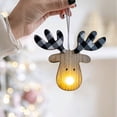 thumbnail image 4 of Adorno navideño de madera con forma de muñeco de nieve y luz LED | Colgante festivo para decoración navideña | Decoraciones de renos y muñecos de nieve para la repisa de la chimenea o la puerta., 4 of 6