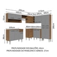 thumbnail image 3 of Cocina Integral Completa Modular Madesa Emilly 417cm MG 02, 3 of 5