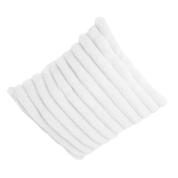 HEANUJJ Soft White Plush Throw Pillow Square Cushion for Sofa, Bed, Decorative and Comfortable Home Use