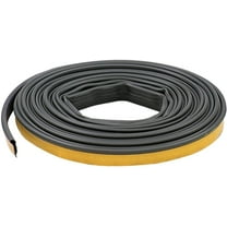MD Building Products 68668 1/2-Inch by 20-Feet Silicone Door Seal, 1/2" x 20', BlackBlacks, Pack of 2