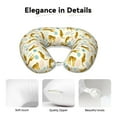 thumbnail image 4 of KLL Leopard Print Pattern Memory Foam Cervical Neck Pillow Versatile U-Shaped Pillows for Home/Office/Camping/Travelling/Soft Washable Cover, 4 of 8