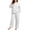 White, variant on NominalSnug Plus Size Pajamas for Women Set Ribbed Knit Pjs Womens 2 Piece Long Sleeve Pajama Sets with Pockets Sleepwear
