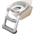 thumbnail image 1 of MAGMALIFE Baño Entrenador para Bebé, Asiento Entrenador para Baño con Escalera Antideslizante, Taburete Plegable Infantil para Taza de Baño, Fácil de Guardar, Asiento Ergonómico, Edad de 2 a 5 Años, 1 of 7